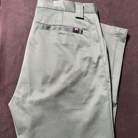 STUSSY Bright green chinos size: 32 - Picture 3 of 3